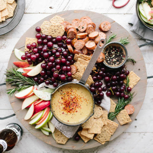 A Plate of Wine Snacks